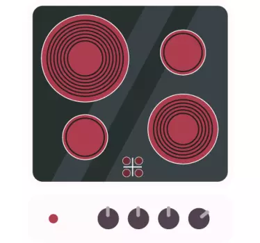 Dekaler för keramisk spis - Tenstickers