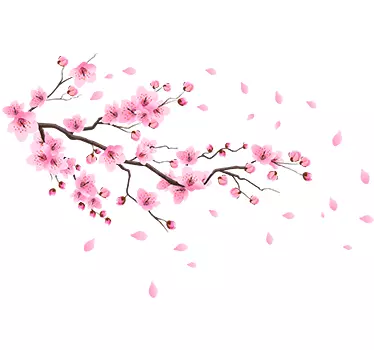 Vårblomma blommor väggdekor - Tenstickers