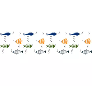 Fisk djur vägg klistermärke - Tenstickers
