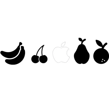 Frukt variation macbook klistermärken - Tenstickers