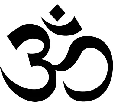 Om hinduismen symbol glasdörr dekal - Tenstickers