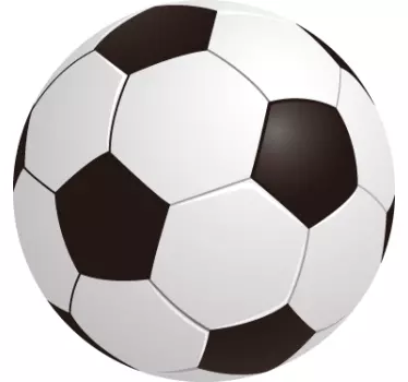 Ungar 3d fotboll klistermärke - Tenstickers