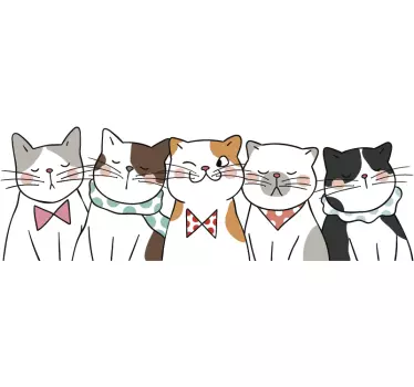 Katt hovering bil dekal - Tenstickers