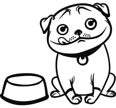 Hund bränsle keps bil klistermärke - Tenstickers