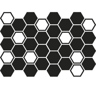 Bil klistermärke hexagonalt bikakesmönster - Tenstickers