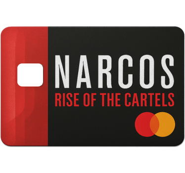 Kreditkort klistermärke narcos mastercard wrap - Tenstickers