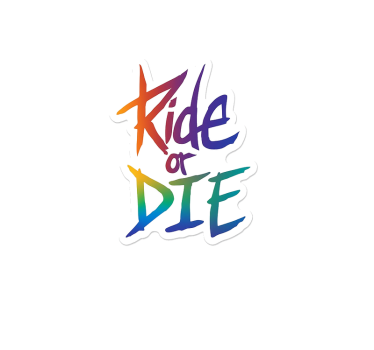 Ride or die klistermärken till cykel - Tenstickers