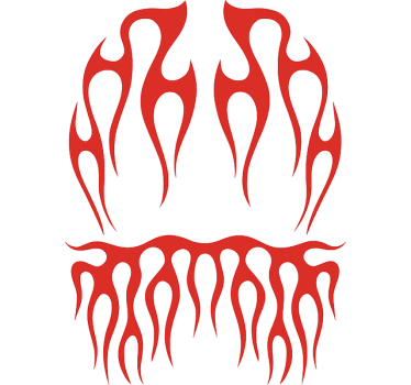Motorcykelklistermärke inferno ryttarpaket - Tenstickers