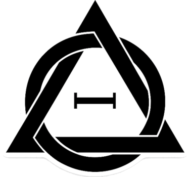 Klistermärke djur minimalistisk svart therian symbol - Tenstickers