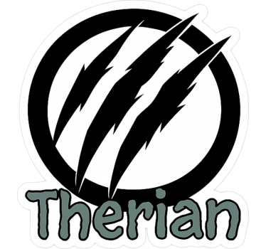 Klistermärke djur therian klövmärke design - Tenstickers