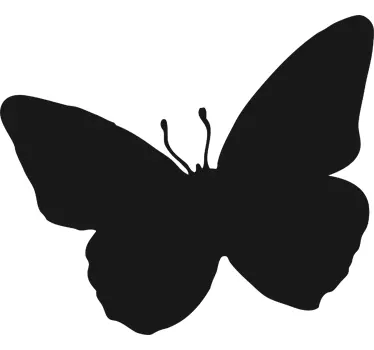 Butterfly silhouette blackboard klistermärke - Tenstickers