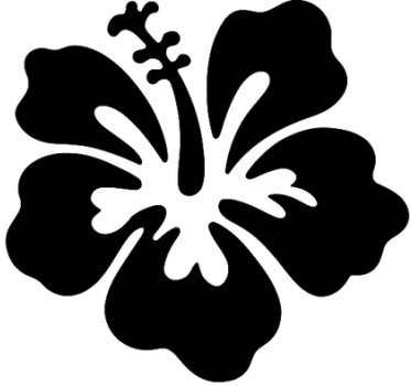 Bildekaler exotisk öflower - Tenstickers