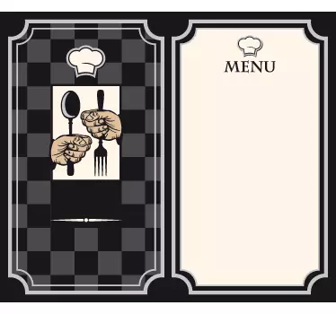 Restaurang meny vägg klistermärke - Tenstickers