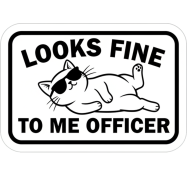 Bildekaler ser bra ut för mig officer - Tenstickers