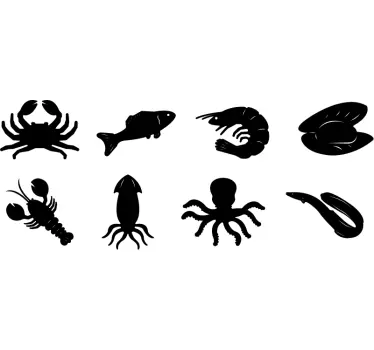 Fiskbutik fiskväggdekor - Tenstickers