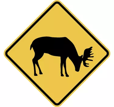 Danger elk bordbricka - Tenstickers