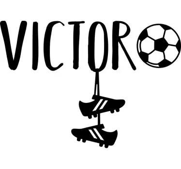 Fotbollsskor med namnet fotbollsmärke - Tenstickers