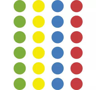 Twister spelgolvklistermärke - Tenstickers