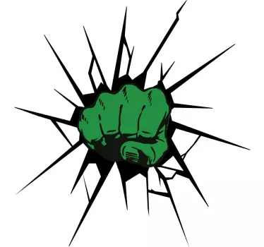 Hulk smash hemvägg klistermärke - Tenstickers