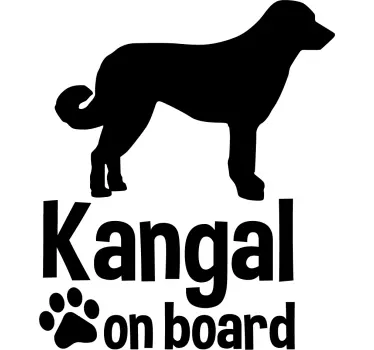 Kangal ombord djurvägg klistermärke - Tenstickers
