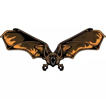 Bat halloween bil klistermärke - Tenstickers