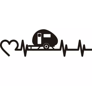 Caravan beat fordon dekal husvagn - Tenstickers
