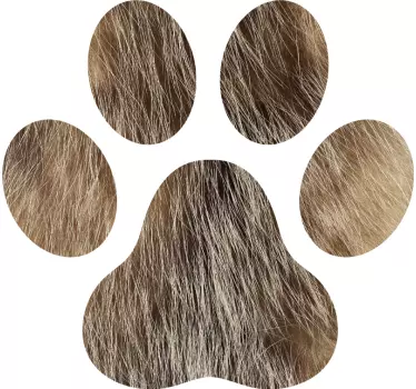 Hund tassar bil dekaler - Tenstickers
