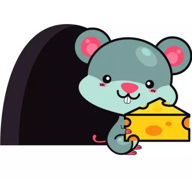 Trappa mus djur väggdekor - Tenstickers