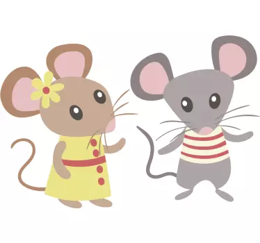 Mus älskar barn klistermärken - Tenstickers