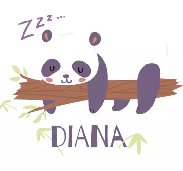 Heter panda vilda djur klistermärke - Tenstickers