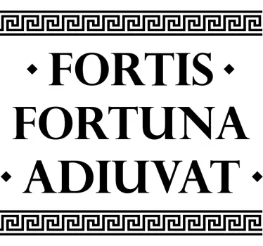 Förmögenhet gynnar det modiga motiverande väggklistermärket - Tenstickers