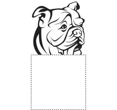 Engelska bulldog väggdekor - Tenstickers