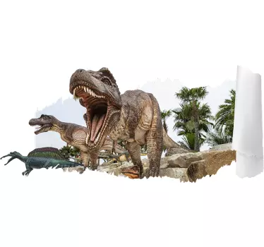 3d jurassic park väggdekor - Tenstickers