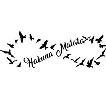 Hakuna matata oändlig film citat väggdekor - Tenstickers