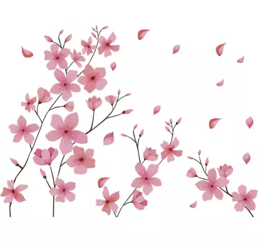 Blosson vårblomma blommor väggdekor - Tenstickers