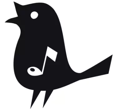Musikaliska noten sångfältet fönster klistermärke - Tenstickers