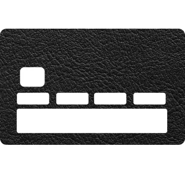 Svart ledare kreditkort klistermärke - Tenstickers