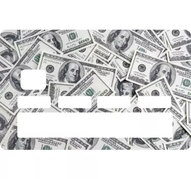 Dollar kreditkort klistermärke - Tenstickers