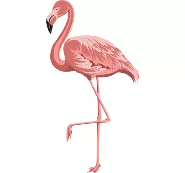 Härlig flamingo fågel klistermärke - Tenstickers