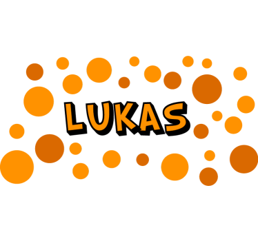 Orange cirklar anpassningsbar cykeldekal - Tenstickers