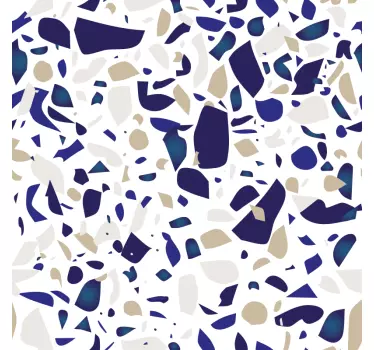Imitation marmor vinyl dekal golvplattor - Tenstickers