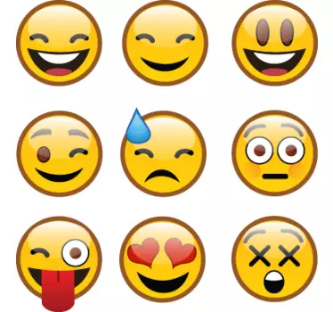 Whatsapp emoji klistermärke - Tenstickers