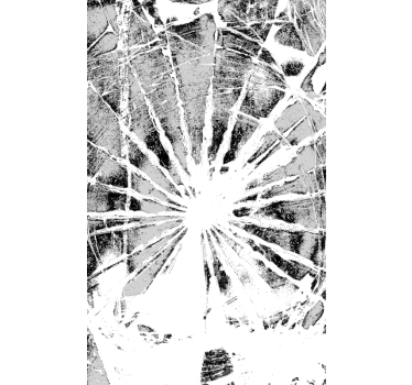 Trasigt glas dusch klistermärke - Tenstickers