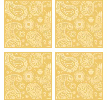 Arabiska paisley dekoration väggdekor - Tenstickers
