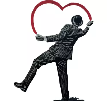 Banksy graffiti vinyl väggkonst dekal - Tenstickers