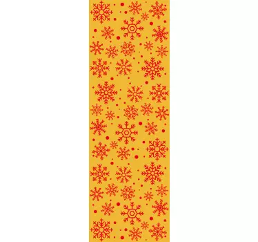 Jul snöflingor kylskåp wrap dekaler - Tenstickers