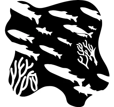Fiskar fisk väggdekal - Tenstickers
