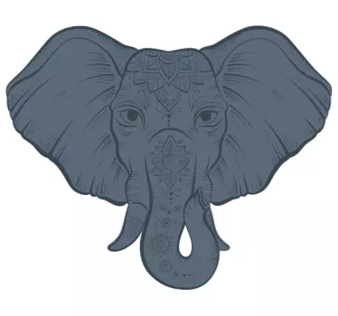 Etniska mandala dekorativa vilda djur klistermärke - Tenstickers
