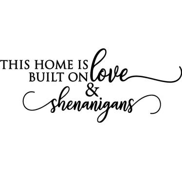 Shenanigans typografi väggdekal - Tenstickers