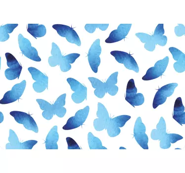 Målade fjärilar bärbara klistermärken - Tenstickers